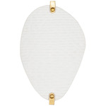 Aliform Wall Sconce - Oxidized Gold Leaf / White