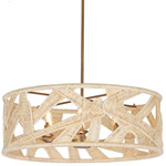 Soga Pendant - Modern Gold / Natural