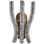 Coral Wall Sconce - Brushed Champagne Gold / Clear