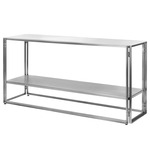 Foldable Console Table - Stainless Steel