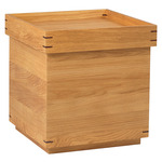 Japanese Square Tray Table - Oiled Oak