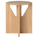 Simple Stool - Light Lacquered Oak
