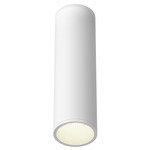 Lorna 3 inch no Canopy Ceiling Flush Light - White / Clear
