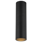 Lorna 3 inch no Canopy Ceiling Flush Light - Black / Clear
