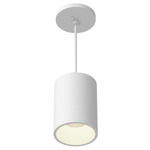 Lorna 4 inch Pendant - White / Clear
