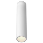 Lorna 2 inch no Canopy Ceiling Flush Light - White / Clear