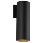 Lorna 4 inch Outdoor Wall Light - Black / Clear
