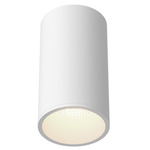 Lorna 4 inch no Canopy Ceiling Flush Light - White / Clear