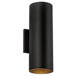 Lorna 5 inch Up / Down Wall Light - Black / Clear