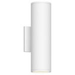 Nordic 3 inch Up / Down Outdoor Wall Light - White / Clear