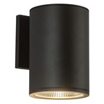 Nordic 5 inch Outdoor Wall Light - Black / Clear