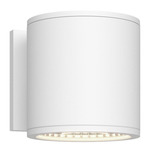 Nordic 5 inch Up/Down Outdoor Wall Light - White / Clear