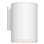 Nordic 5 inch Outdoor Wall Light - White / Clear
