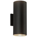 Nordic 5 inch Up/Down Outdoor Wall Light - Black / Clear