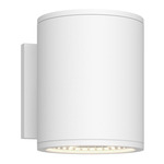 Nordic 5 inch Outdoor Wall Light - White / Clear
