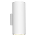 Nordic 5 inch Up/Down Outdoor Wall Light - White / Clear