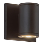 Nordic 2 inch Up / Down Outdoor Wall Light - Black / Clear