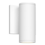 Nordic 2 inch Outdoor Wall Light - White / Clear