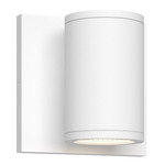 Nordic 2 inch Up / Down Outdoor Wall Light - White / Clear