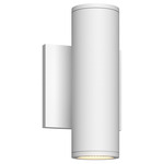 Nordic 2 inch Up / Down Outdoor Wall Light - White / Clear