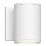Nordic 3 inch Outdoor Wall Light - White / Clear