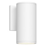 Nordic 3 inch Outdoor Wall Light - White / Clear