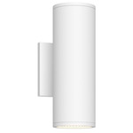 Nordic 3 inch Up / Down Outdoor Wall Light - White / Clear