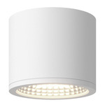 Nordic Outdoor Puck Ceiling Light - White / Clear