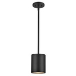 Nordic 5 inch Outdoor Pendant - Black / Clear