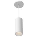 Lorna 3 inch Pendant - White / Clear