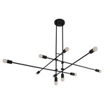 Mika Large Chandelier - Black / White