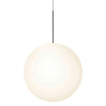 Bola Sphere Pendant - Gunmetal / Opal
