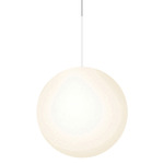 Bola Sphere Pendant - Matte White / Opal