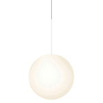 Bola Sphere Pendant - Matte White / Opal