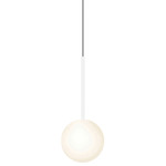 Bola Sphere Pendant - Matte White / Opal