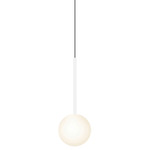 Bola Sphere Pendant - Matte White / Opal