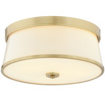Weir Ceiling Light - Aged Brass / Opal