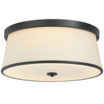 Weir Ceiling Light - Matte Black / Opal