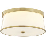 Weir Ceiling Light - Aged Brass / Opal