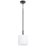 Rutherford Pendant - Matte Black / Satin Opal