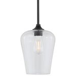 Raymond Pendant - Matte Black / Clear