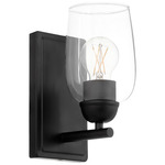 Wallinger Wall Sconce - Matte Black / Clear