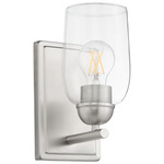 Wallinger Wall Sconce - Satin Nickel / Clear
