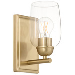 Wallinger Wall Sconce - Aged Brass / Clear