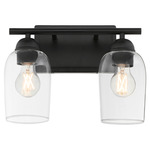 Wallinger Bathroom Vanity Light - Matte Black / Clear