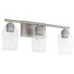 Wallinger Bathroom Vanity Light - Satin Nickel / Clear