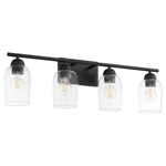 Wallinger Bathroom Vanity Light - Matte Black / Clear