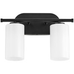 Belinder Bathroom Vanity Light - Matte Black / White