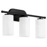 Belinder Bathroom Vanity Light - Matte Black / White