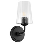 Providence Wall Sconce - Matte Black / Milk